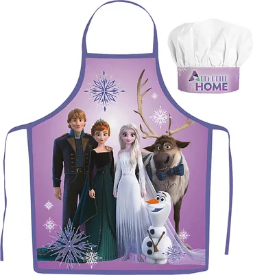 Produktbild von Kinderschürze mit Kochmütze Frozen Family