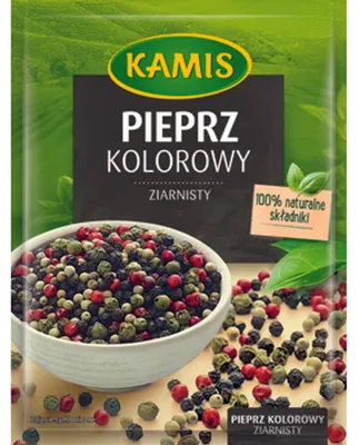 Zdjęcie produktu dla Kamis Pieprz Kolorowy Ziarnisty 12 G