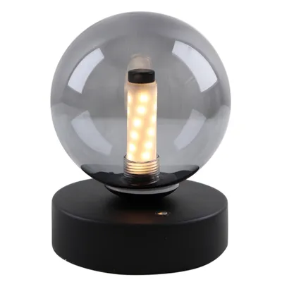 Produktbild von Olucia - THEO - Wiederaufladbare Tischlampe - Schwarz / Grau