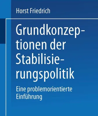 Produktbild von Grundkonzeptionen der Stabilisierungspolitik