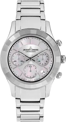 Immagine prodotto di Cronografo Jacques Lemans collezione argento Venezia - donna