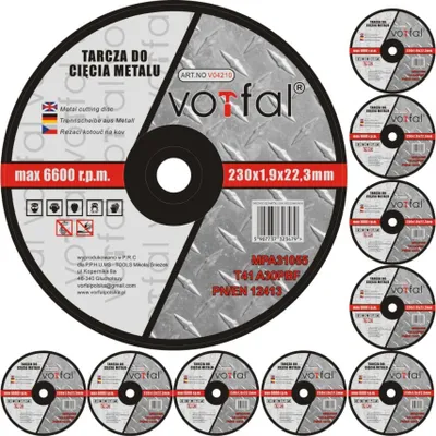 Produktbild von Trennscheiben 230 x 1.9 mm Metall 10x Stahl Edelstahl Vorfal®