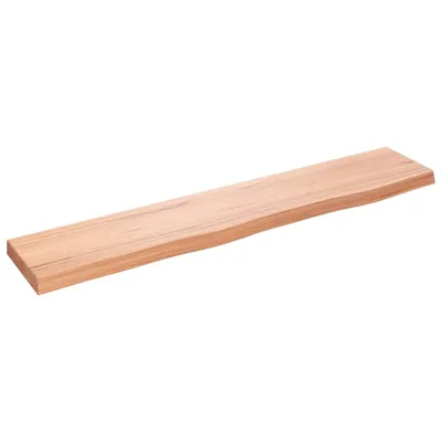 Produktbild von vidaXL Wandregal Hellbraun 100x20x4 cm Massivholz Eiche Behandelt