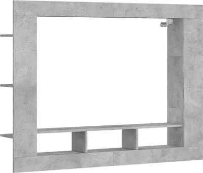 Zdjęcie produktu dla vidaXL Szafka pod TV betonowa szara 152x22x113 cm materiał drewnopochodny