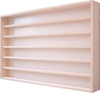 Produktbild von V12A Sammlervitrine Holz / 90 cm x 58 cm x 8,5 cm Fächer 6