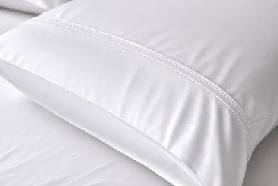 Image de Housses de coussin en bambou blanc (50 x 105 cm)