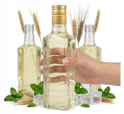 Immagine prodotto di Bottiglia PIONIER MOSCOW da 250 ml + tappo. Bottiglie di vetro per liquori