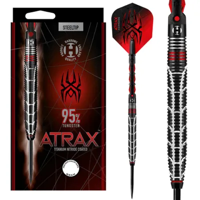 Produktbild von Harrows Atrax | Steeldarts | 95% Tungsten | 24g | Grip | Design | Dartpfeile Set