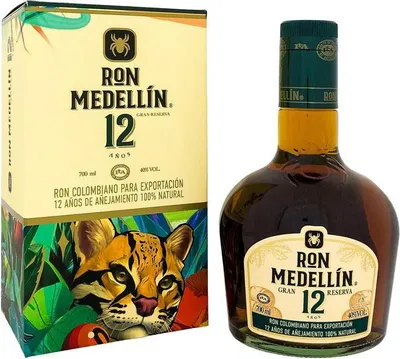 Produktbild von Ron Medellin 12 Years + Box 700ml 40% Vol.