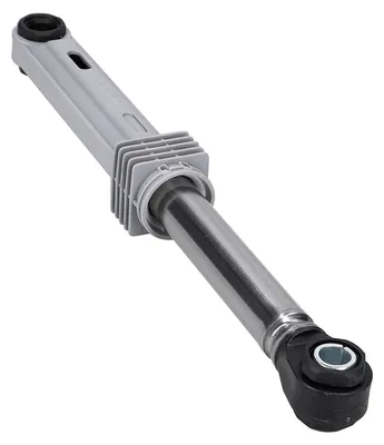 A washing machine shock absorber is shown against a white background.