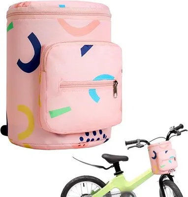 Produktbild von Kinderfahrrad-Sattel aufklappbar - Rosa Erdbeerpink Accessoires für Fahrradkorb Kinderfahrrad Scooter