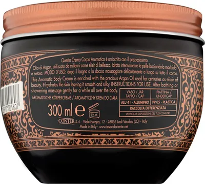 Produktbild von Tesori d’Oriente Hammam, Creme, Unisex, Feuchtigkeitsspendend, Weichmachend, Jeder Hauttyp, Arganöl, Topf