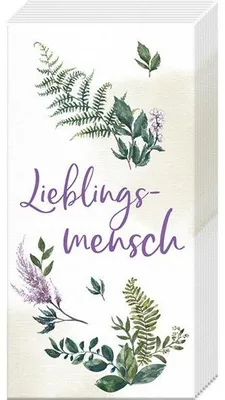 Produktbild von Taschentücher mit Spruch Lieblingsmensch 1 Packung mit je 10 Taschentüchern