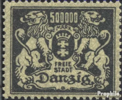 Produktbild von Briefmarken Danzig 1923 Mi 157 postfrisch Wappen