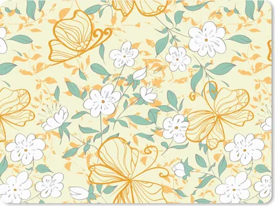 Produktbild von MuchoWow® Mauspad Mousepad Blumen - Sommer - Muster 40x30 cm - Mousepads - Maus Mat - Pad - Mausunterlage - Anti Rutsch