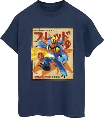 Produktbild von Disney - "Big Hero 6" T-Shirt für Damen BI15495 (L) (Marineblau)