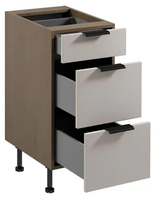 Produktbild von Küchenschrank Unterschrank Schrank 3 Schubladen Küchenzeile Küchenmöbel