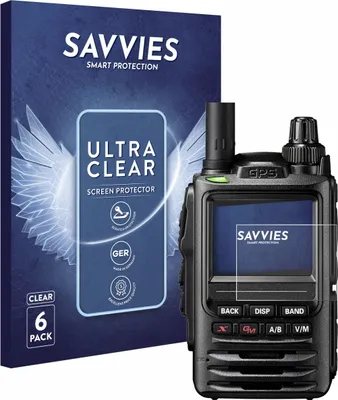 Produktbild von 6x Für Yaesu FT-3D / FT-5DE Schutzfolie Savvies Displayschutz Display Schutz Folie Klar Transparent