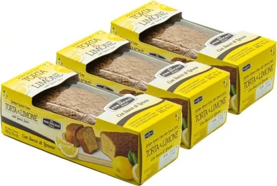 Produktbild von Pan Ducale - Zitronenkuchen - Traditionelle italienische (Abruzzen) Kuchen - 3 x 300 g