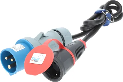 Produktbild von Kalle Adapterkabel CEE 230V 16A 1,5mm² auf Schuko IP44 1,5 Meter