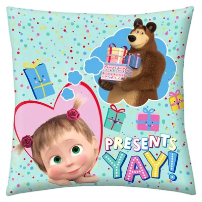Productafbeelding van Masha en de Beer decoratieve kussens, 40x40 cm