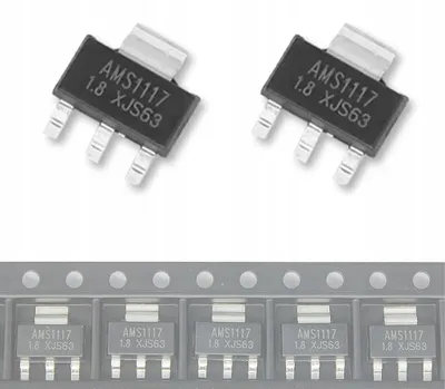 Produktbild von Rosfix AMS1117 5V 1A SMD SOT223 – Spannungsregler 2 Stück | Präzise 5V Ausgang | Überlastschutz | Elektronikbauteil