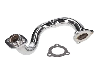 Immagine prodotto di Collettore di scarico cromato aperto per Derbi Senda, Aprilia RX, SX, Gilera RCR, SMT