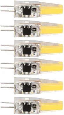 Productafbeelding van Silicagel lamp, 6W, 500 lumen, G4 fitting - Energiezuinig - Warm wit licht - Geschikt voor plafondlampen, wandlampen en tafellampen