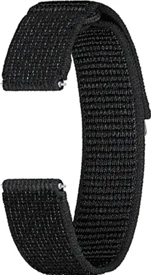 Produktbild von Armband für Galaxy Watch 7/FE/6/5 Pro/5/4, Samsung Fabric Band 20mm, M/L, Schwarz