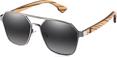 Produktbild von VeyRey Sonnenbrille Orkat polarisierend Oval Schwarz gläser Braun Universal