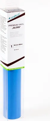 Produktbild von craftcut G32 Plotterfolie glänzend SKY-BLUE 30,5 x 300 cm