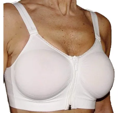 Produktbild von CzSalus Brustvergrößerung Zip Bra - Sport Entlastungs-BH - Schwarz Größe XL