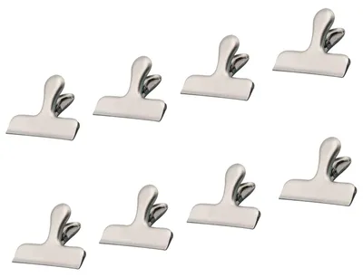 Chipstüten-Clips Edelstahl 8er-Pack M 7,6x6x3 cm
