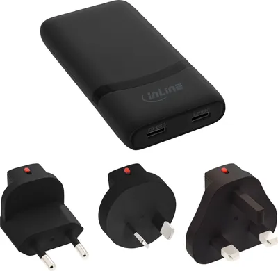Obrázok produktu pre InLine 31519B, Vnútorný, AC, 20 V, Čierna