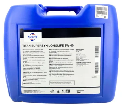 Produktbild von Fuchs Titan Supersyn Longlife 5W-40 20 Liter (601876516)