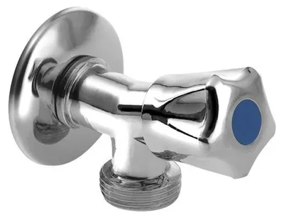 Produktbild von Aqualine Waschmaschinen-Kugelventil mit Rückschlagventil, 1/2"x3/4“, Chrom