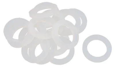 15 Stück Silikon-O-Ringe 16x24x3 mm, weiß, Dichtung