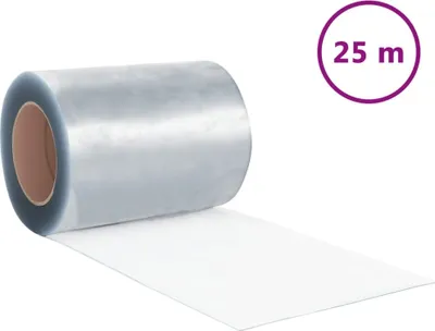 Image de vidaXL Rideau à lanières Rouleau PVC 2,6 mm x 300 mm 25 m