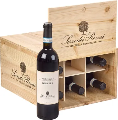 Produktbild von 6er Paket in Holzkiste Serre dei Roveri 2021 Barbera