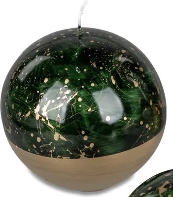 Produktbild von Bollweg/Formano Kerze Kugelkerze  weltall- grün 6cm 131g (Grundpreis 1kg: 83,89 EUR)