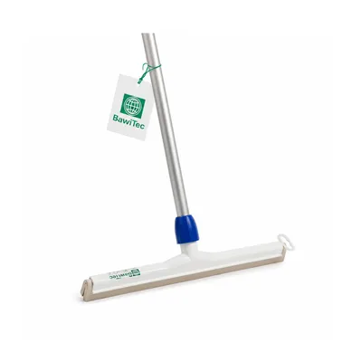 Produktbild von Profi Hygiene Wasserschieber 45cm Breit nach HACCP mit Aluminiumstiel Stiel Wasserabzieher aus Kunststoff weiß Abzieher Wischer