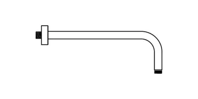 Obrázek produktu pro IDEAL STANDARD B9444GN Připojení na stěnu Idealrain 300 mm,