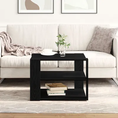 Produktbild von Möbel Couchtisch Schwarz Eiche 59,5x59,5x40 cm Holzwerkstoff - Couchtische 862608