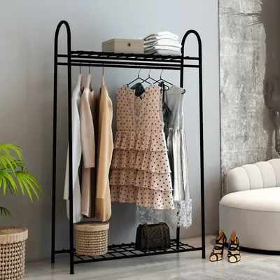 Garderobenset Mit Schuhbank & Kissen - Weiße Garderobe Mit Goldenen Haken & Schubladen