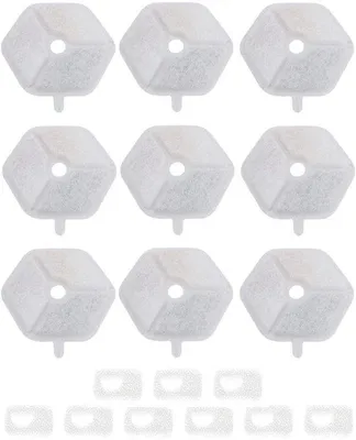Produktbild von Set mit 9 Filtern und Schwämmern für Katzenbrunnen