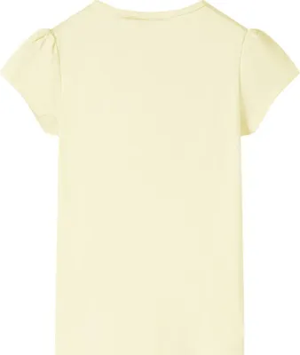 Imagen del producto de vidaXL Camiseta para niños, color amarillo claro, talla 116