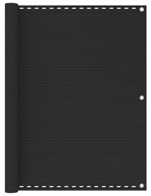Produktbild von Balkonsichtschutz Balkonbespannung Windschutz für Balkon Terrasse und Garten wasserdicht UV-beständig winddurchlässig mit Befestigungsseil Anthrazit 120 x 400 cm