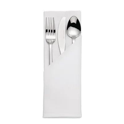 Obrázek produktu pro saténové ubrousky Mitre, bílé, 55 cm