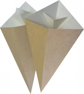 Produktbild von Große Papierkegeltüten mit Platz für DIP 20 x 35 cm, 100 Stück.