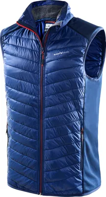 Produktbild von BLACK CREVICE - Herren Outdoor Hybrid Steppweste | Farbe: Blau | Größe: XL